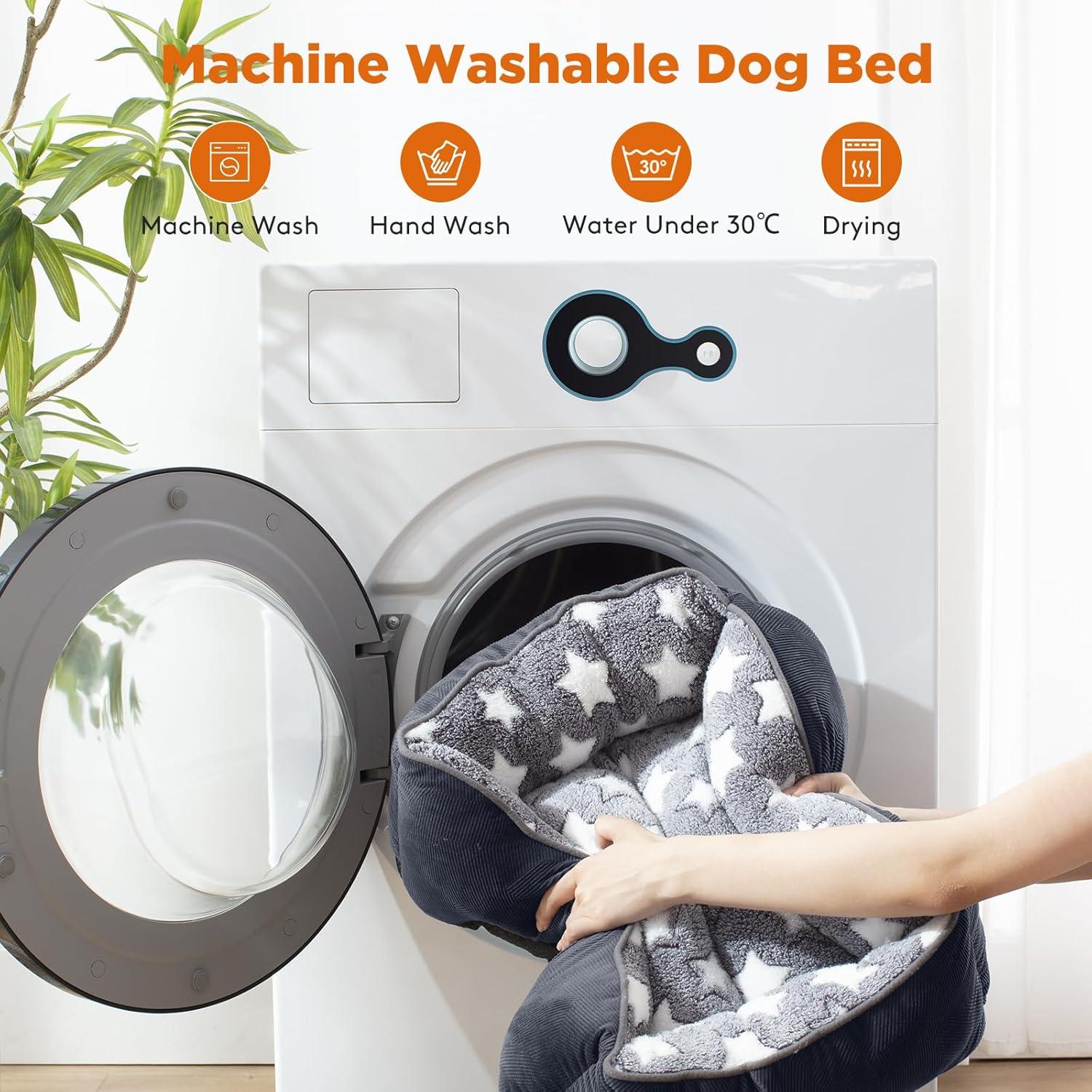 MIXJOY Dog Bed Washable, Super Soft Cosy Dog | ObaPet