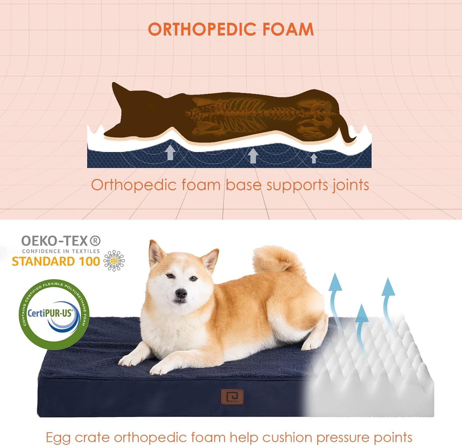 EHEYCIGA Orthopedic Dog Beds Small, Medium, | ObaPet