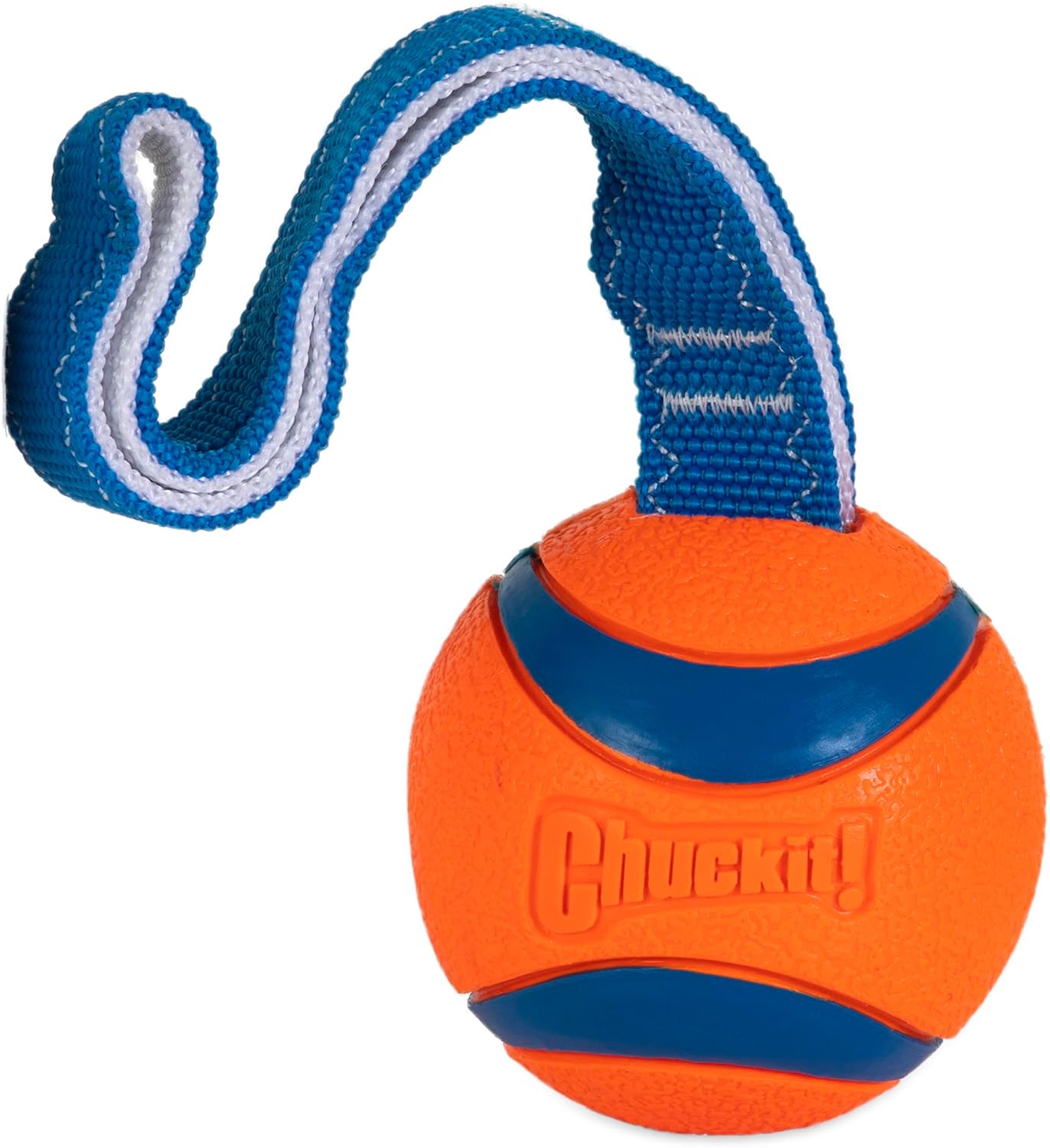 Chuckit! Ultra Tug Dog Toy With Rubber Ball Tug Of War Interactive Fetch Toy for Dogs, Medium