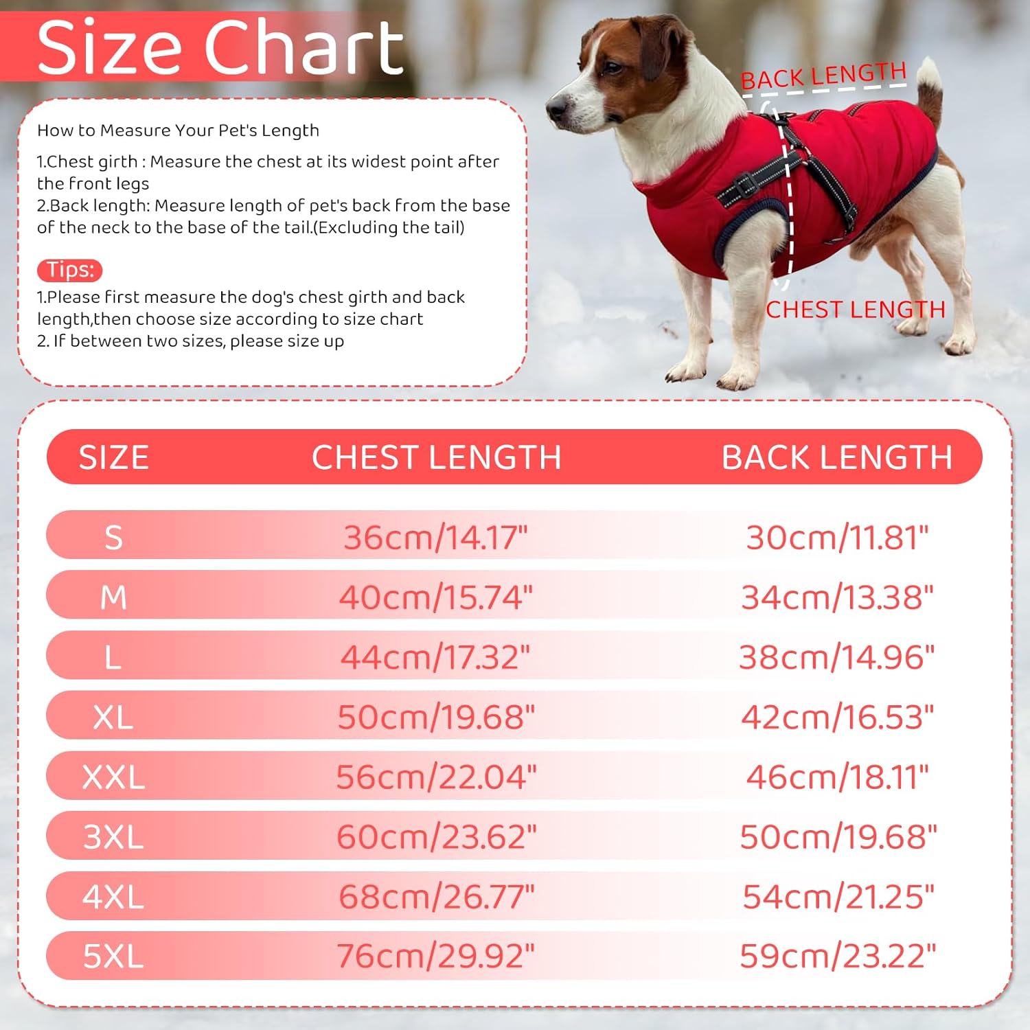 Poseca Dog Clothes for Small Dogs Dog Coat Waterproof Winter Jacket Warm Vest Dog Clothes Dog Coat Warm Winter Dog Jacket with Dog Harness for Small Medium Large Dogs