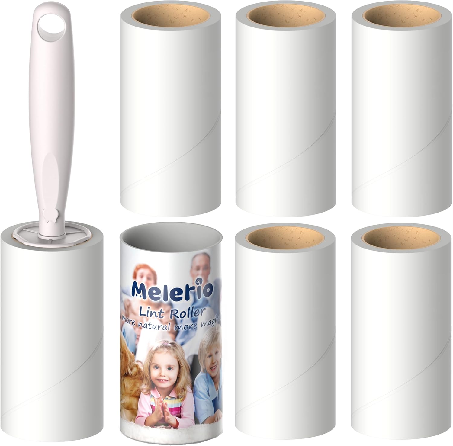 MELERIO Lint Rollers 6 Refills Full 420 Sheets | ObaPet