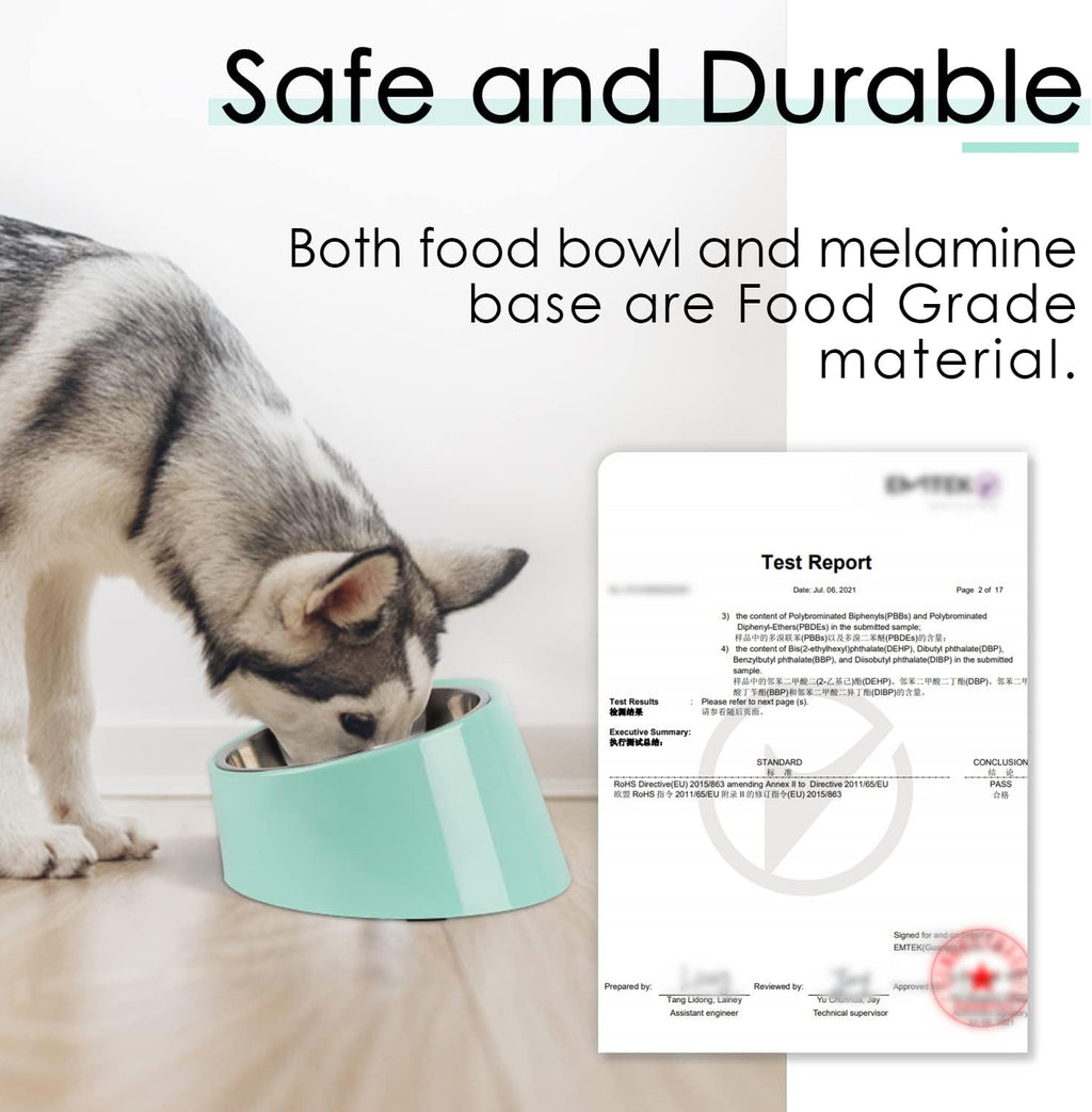 SuperDesign Mess Free 15° Slanted Bowl for Dogs | ObaPet