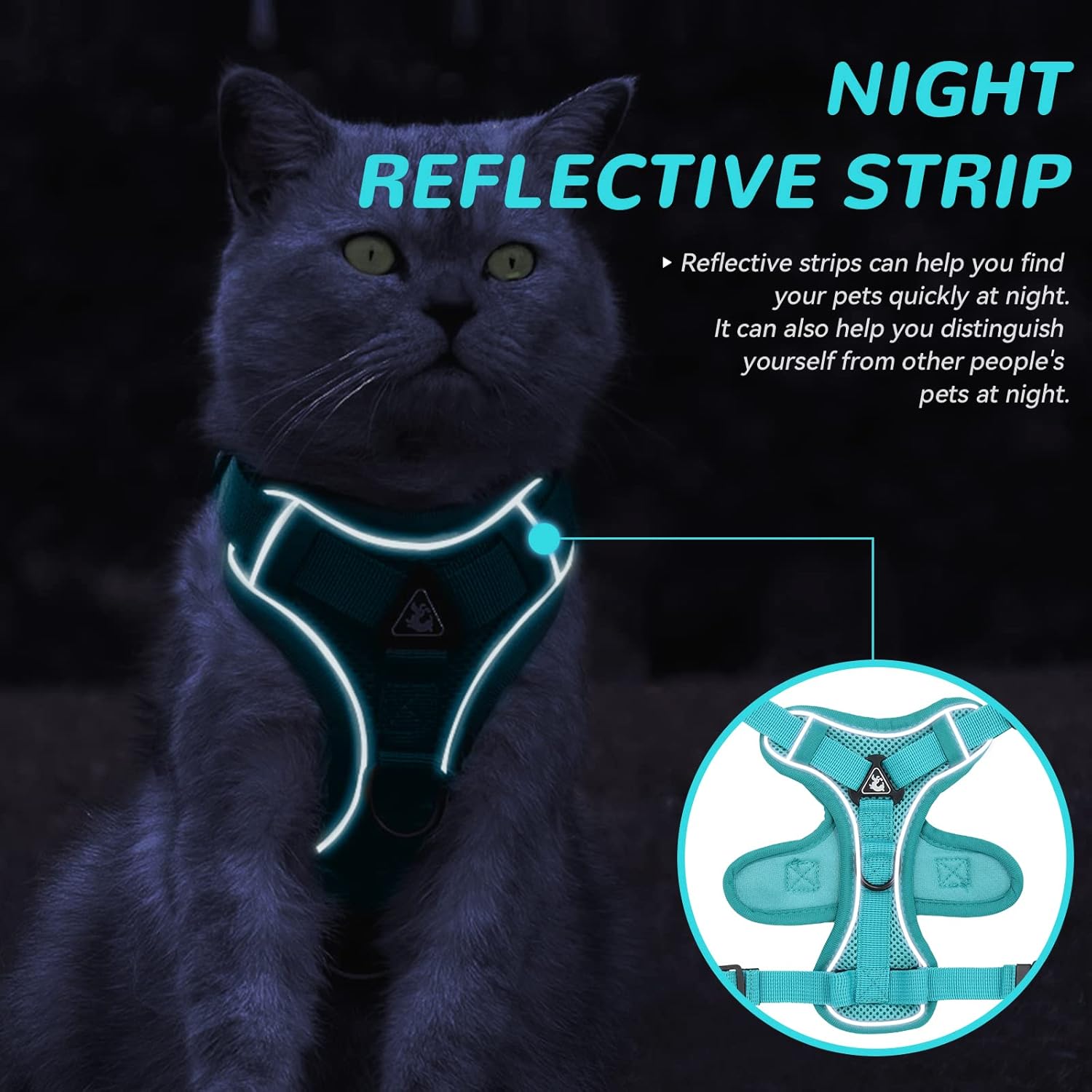 Cat Harness and Lead Set, Adjustable Kitten | ObaPet