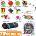 21 Pcs Cat Toys for Indoor Cats Collapsible Cat | ObaPet