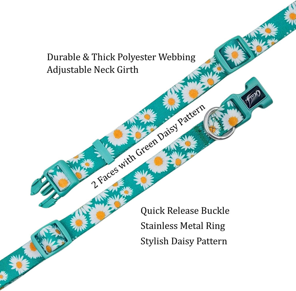 Olahibi Daisy Pattern Dog Collar and Leash | ObaPet