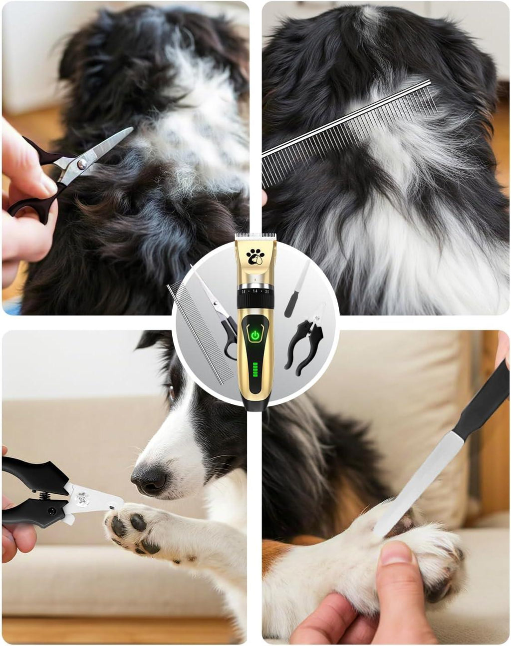 Dog Clippers Cordless, Professional Dog Trimmer, | ObaPet