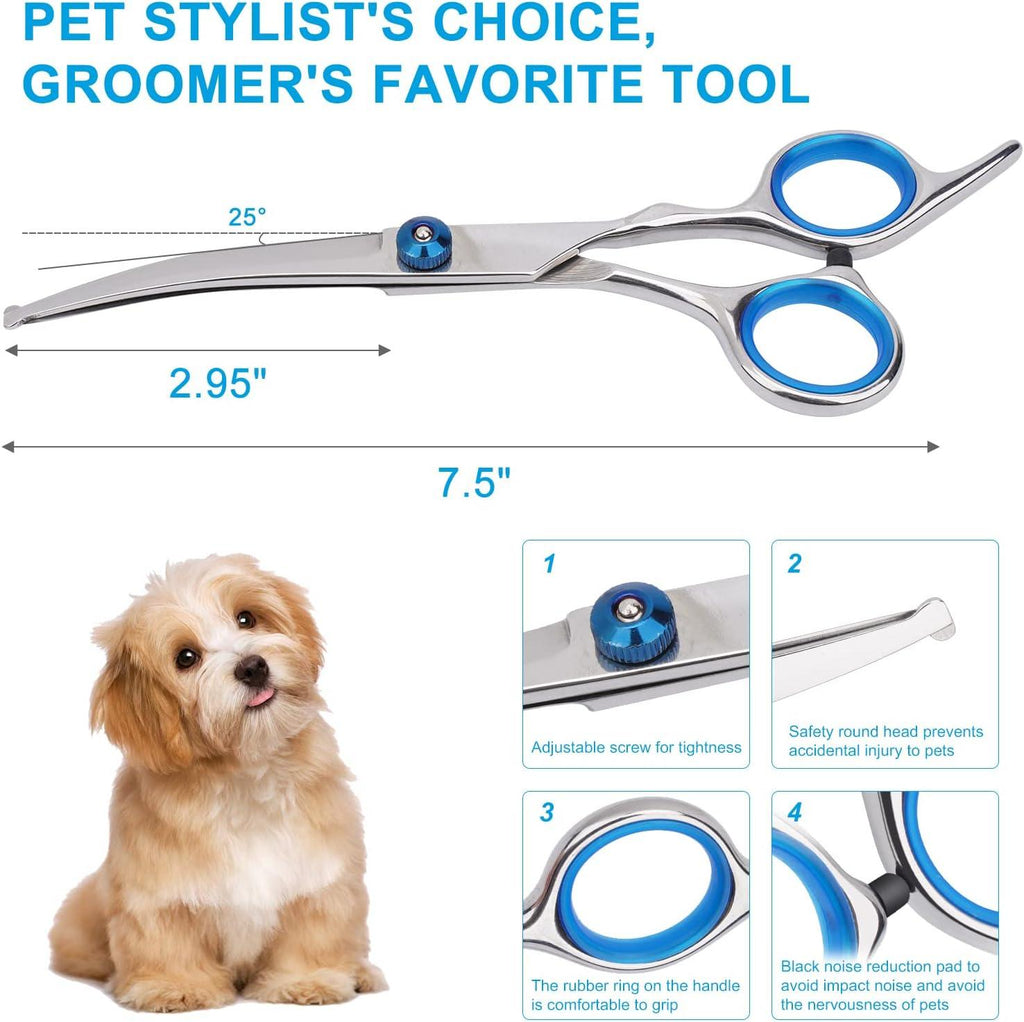 Dog Grooming Scissors with Safety Round Tip, Pet | ObaPet