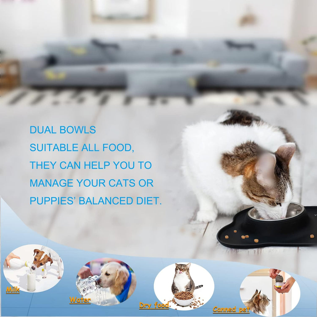 Dog Bowls, Puppy Bowl YOKA Double Stainless | ObaPet