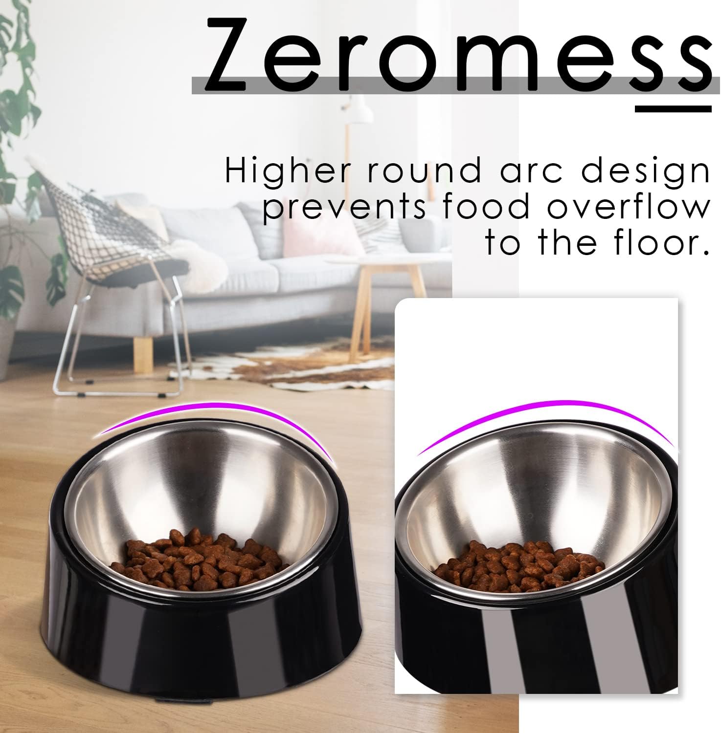 SuperDesign Mess Free 15° Slanted Bowl for Dogs | ObaPet