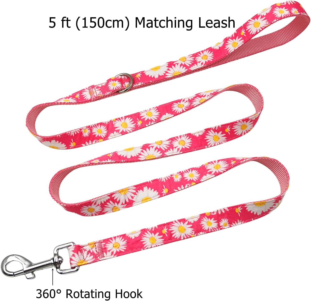 Olahibi Daisy Pattern Dog Collar and Leash | ObaPet