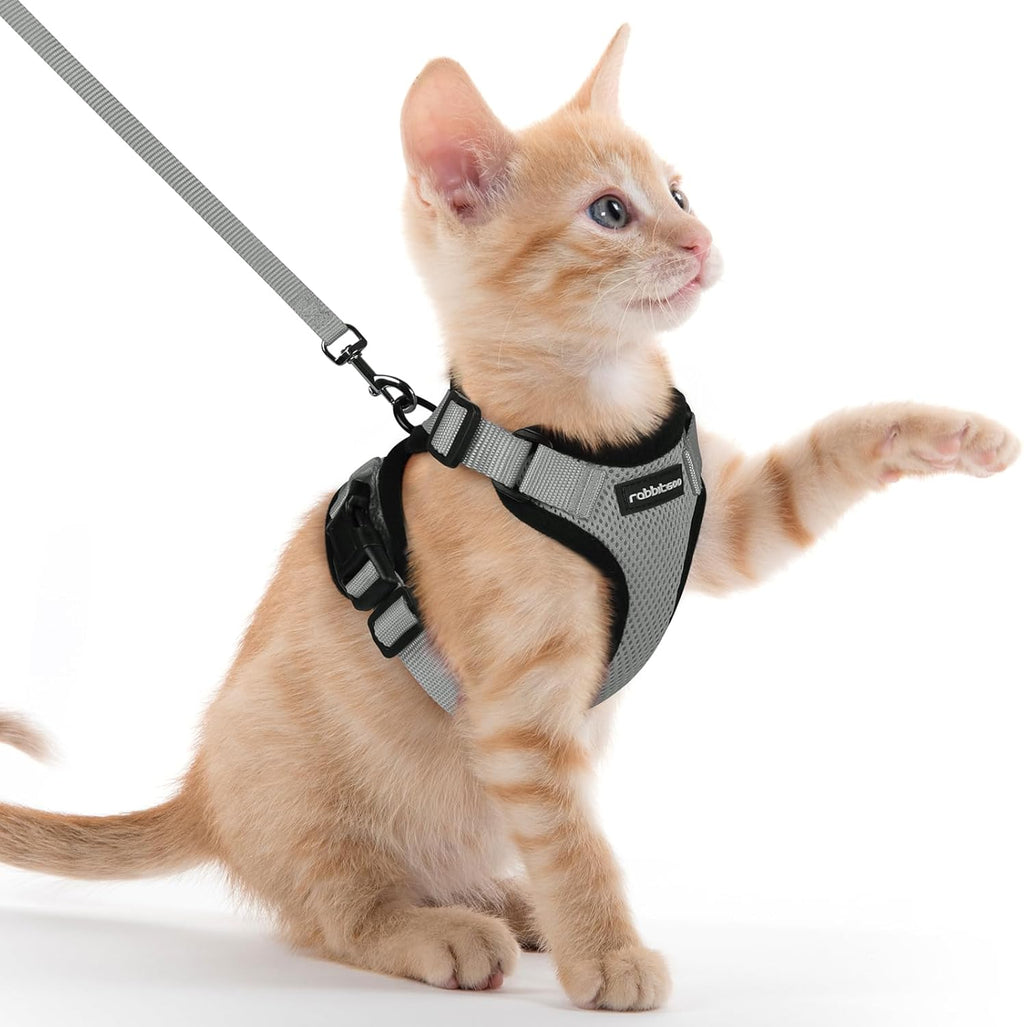 rabbitgoo Cat Harness and Lead Set, Escape Proof | ObaPet