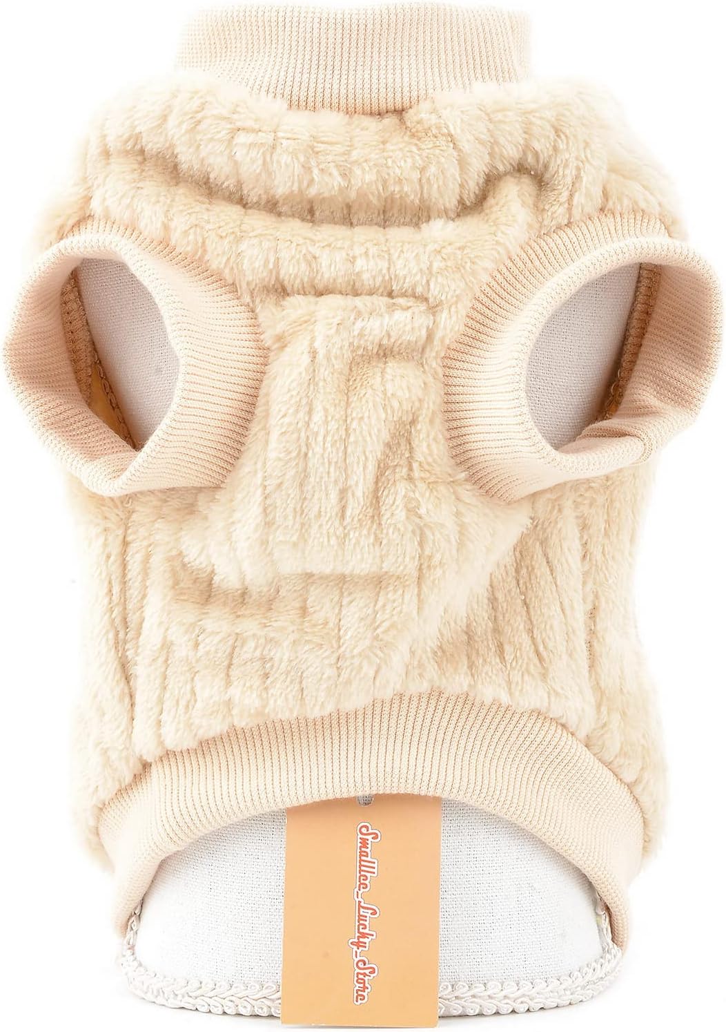 SMALLLEE_LUCKY_STORE Pet Ribbed Fleece Jumpers Pullover Sweatshirt for Small Dogs Cat,Puppy Yorkie Chihuahua Warm Sweater Winter Clothes