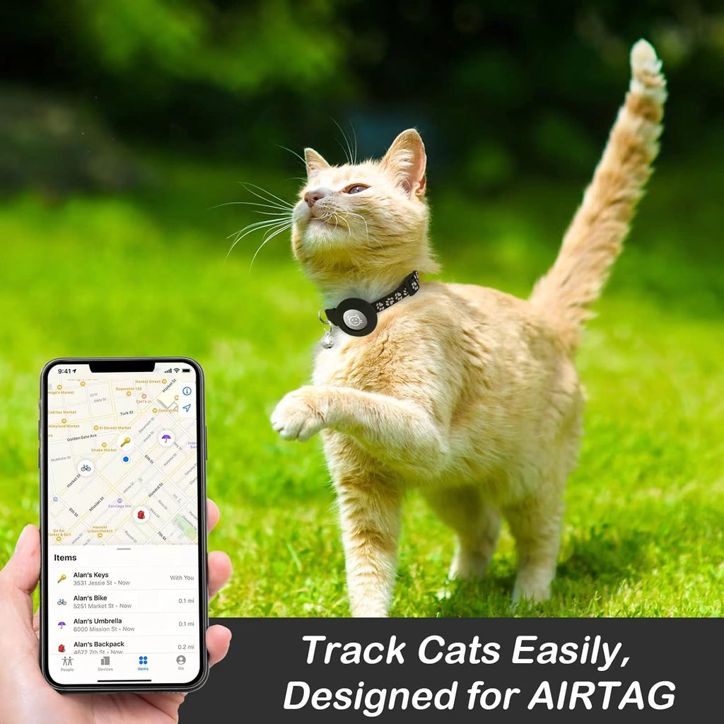 2 Pack Airtag Cat Collar Breakaway with | ObaPet