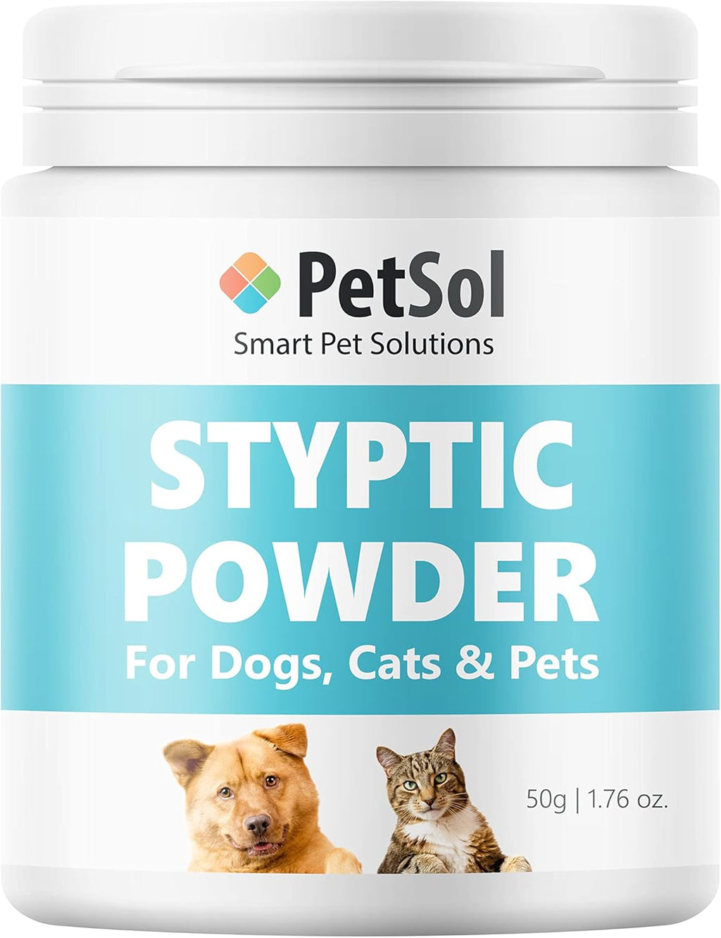 PetSol Styptic Powder For Pets (Large 50g Tub) | ObaPet