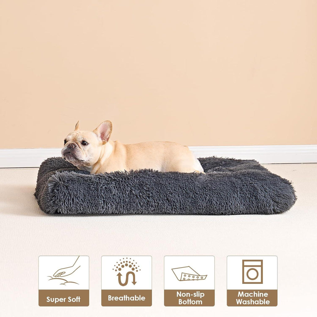 EHEYCIGA Calming Dog Bed Medium, Fluffy Anti | ObaPet