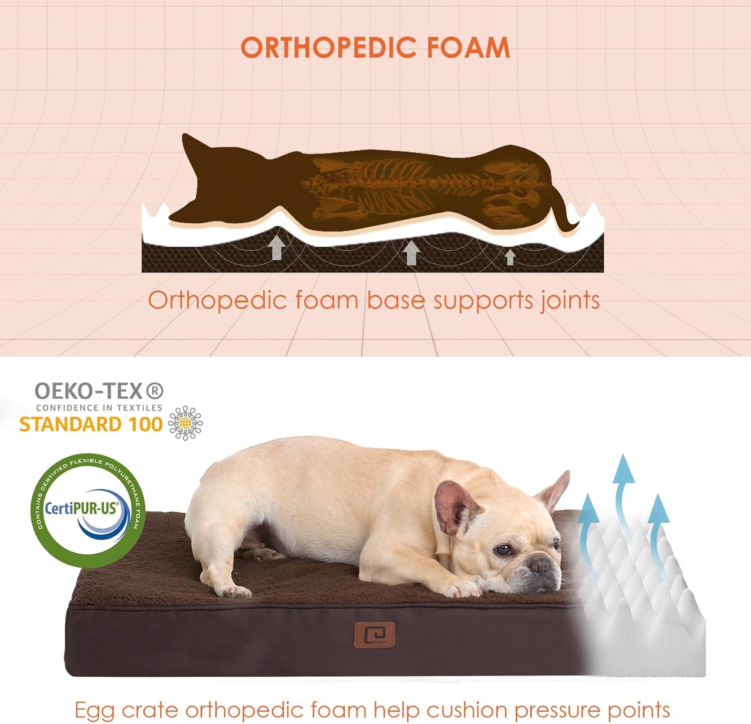 EHEYCIGA Orthopedic Dog Beds Small, Medium, | ObaPet