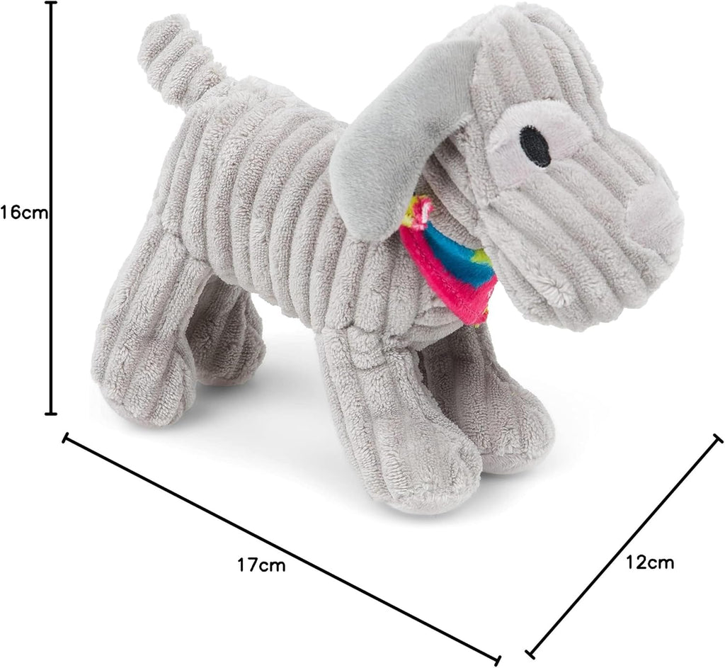 Petface (Little Petface) Freddi Cord, Plush Puppy Dog Toy