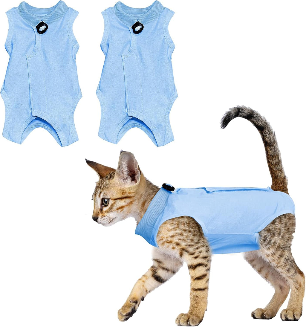 2PCS Cat Professional Recovery Suit, | ObaPet