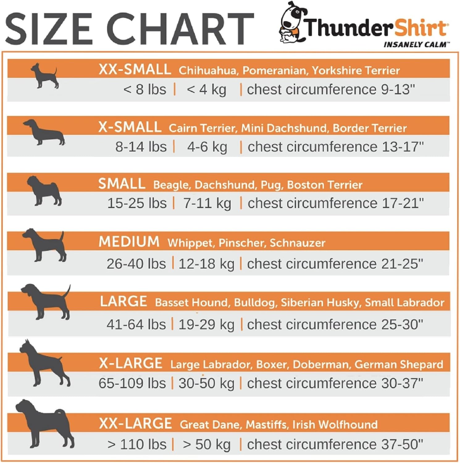 ThunderShirt for Dogs | Calming Jacket for Dogs | Puppy Coats for Small Medium Large Dogs XS S M L XL | Dog Anxiety Jacket | Instant Natural Relief for Storms, Fireworks & Separation | Grey Dog Coat