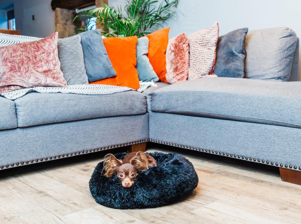 Woof & Whiskers Donut Beds For Dogs Grey Dog Bed | ObaPet