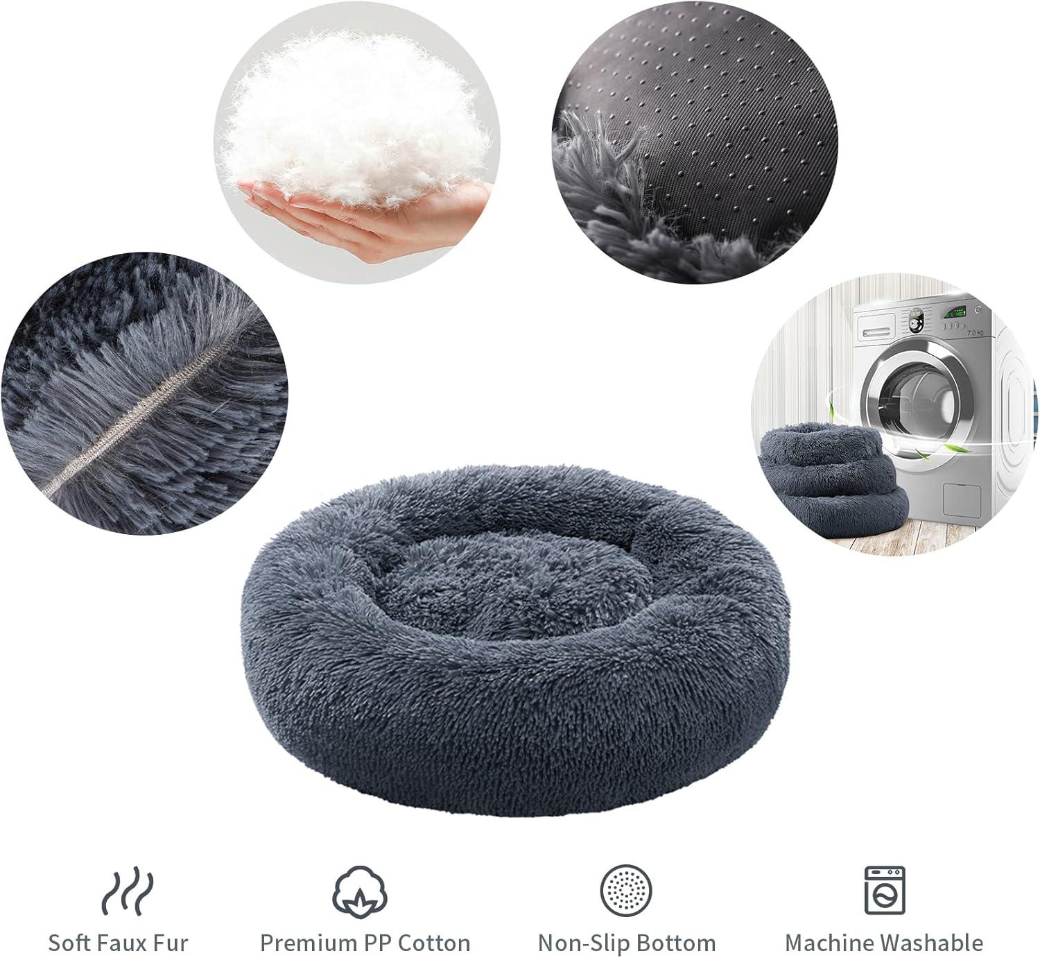 YOJOGEE Calming Donut Puppy Bed for Medium Small | ObaPet