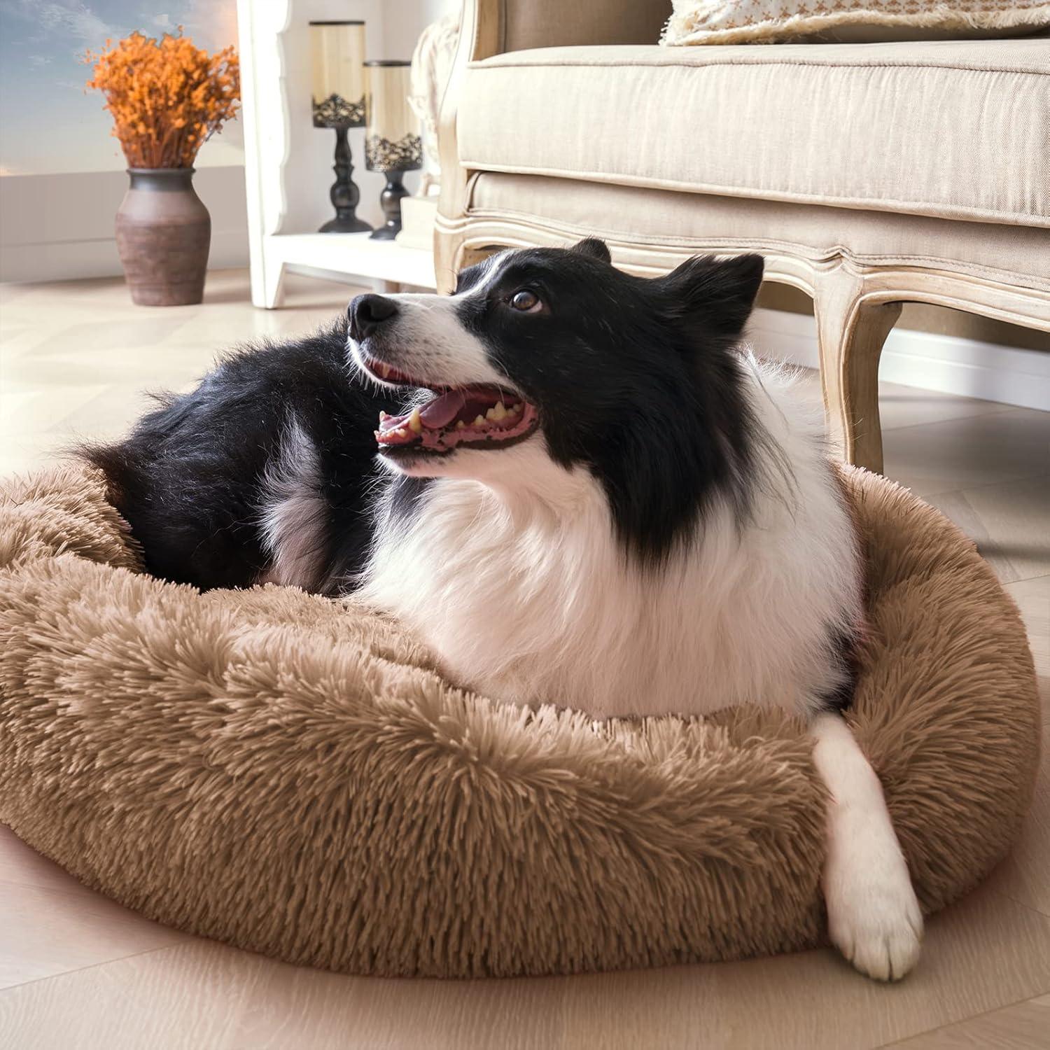 YOJOGEE Calming Donut Puppy Bed for Medium Small | ObaPet