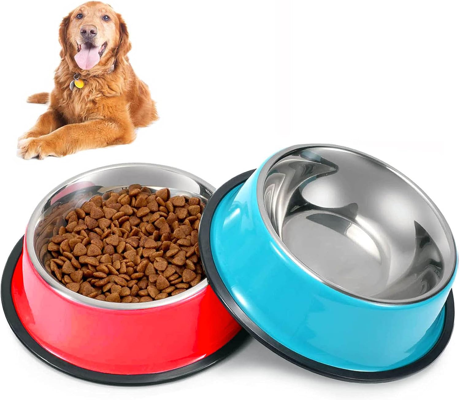 SUOXU Dog Bowl,Stainless Steel Dog | ObaPet