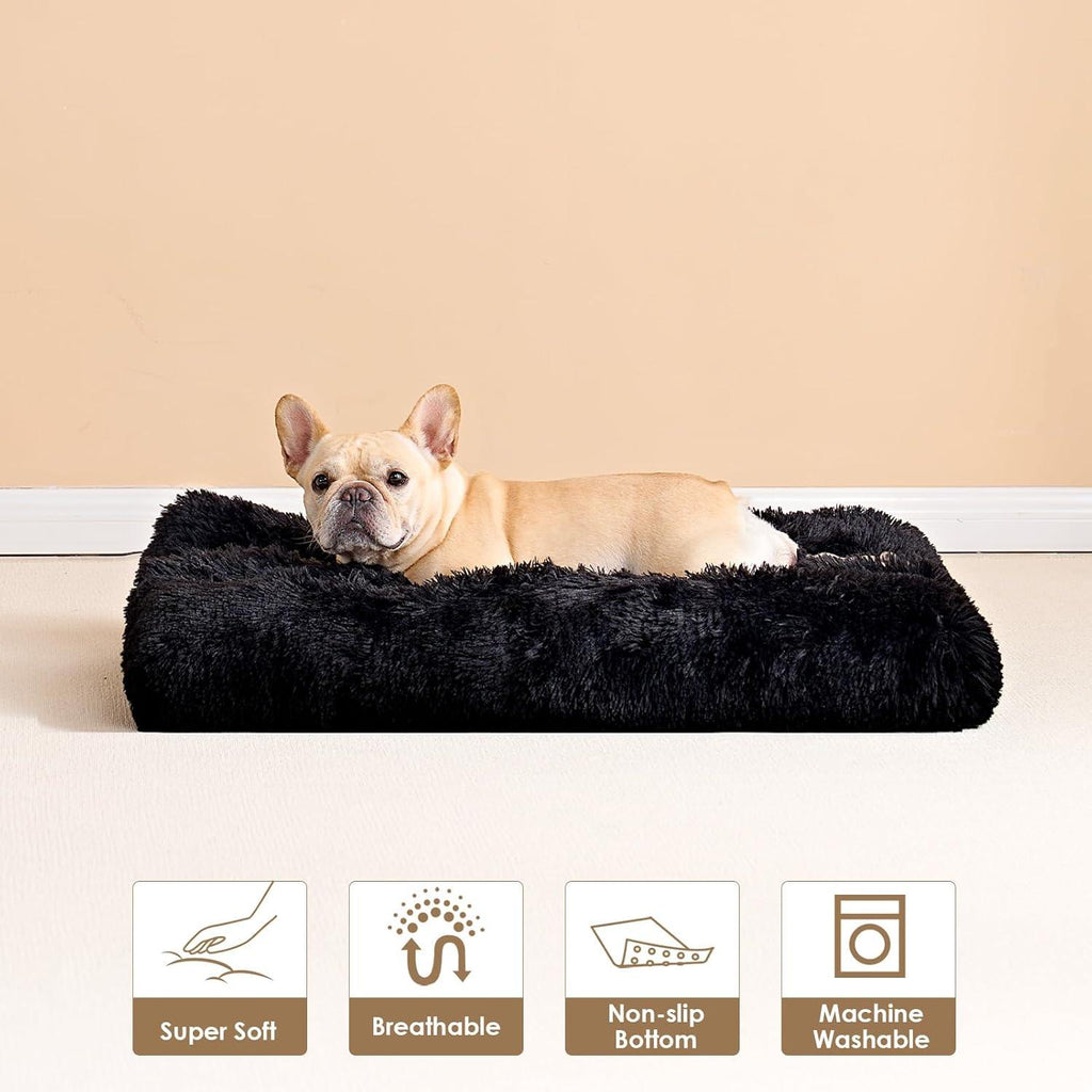 EHEYCIGA Calming Dog Bed Medium, Fluffy Anti | ObaPet