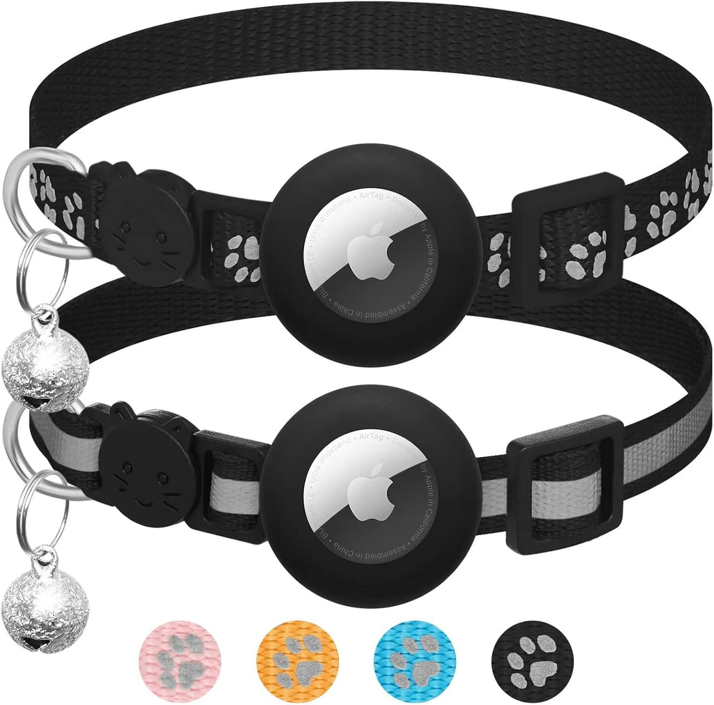 2 Pack Airtag Cat Collar Breakaway with | ObaPet