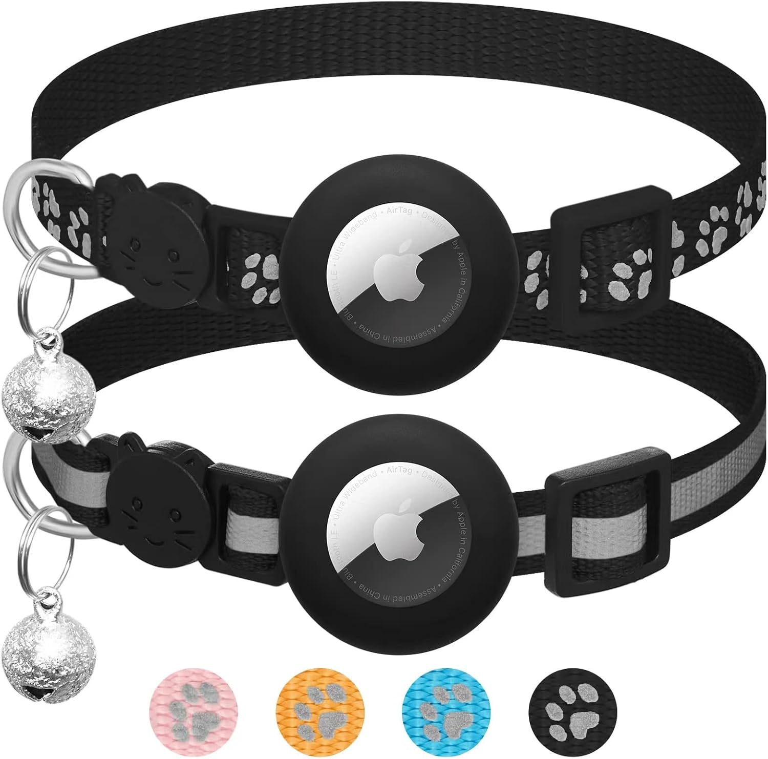 2 Pack Airtag Cat Collar Breakaway with | ObaPet