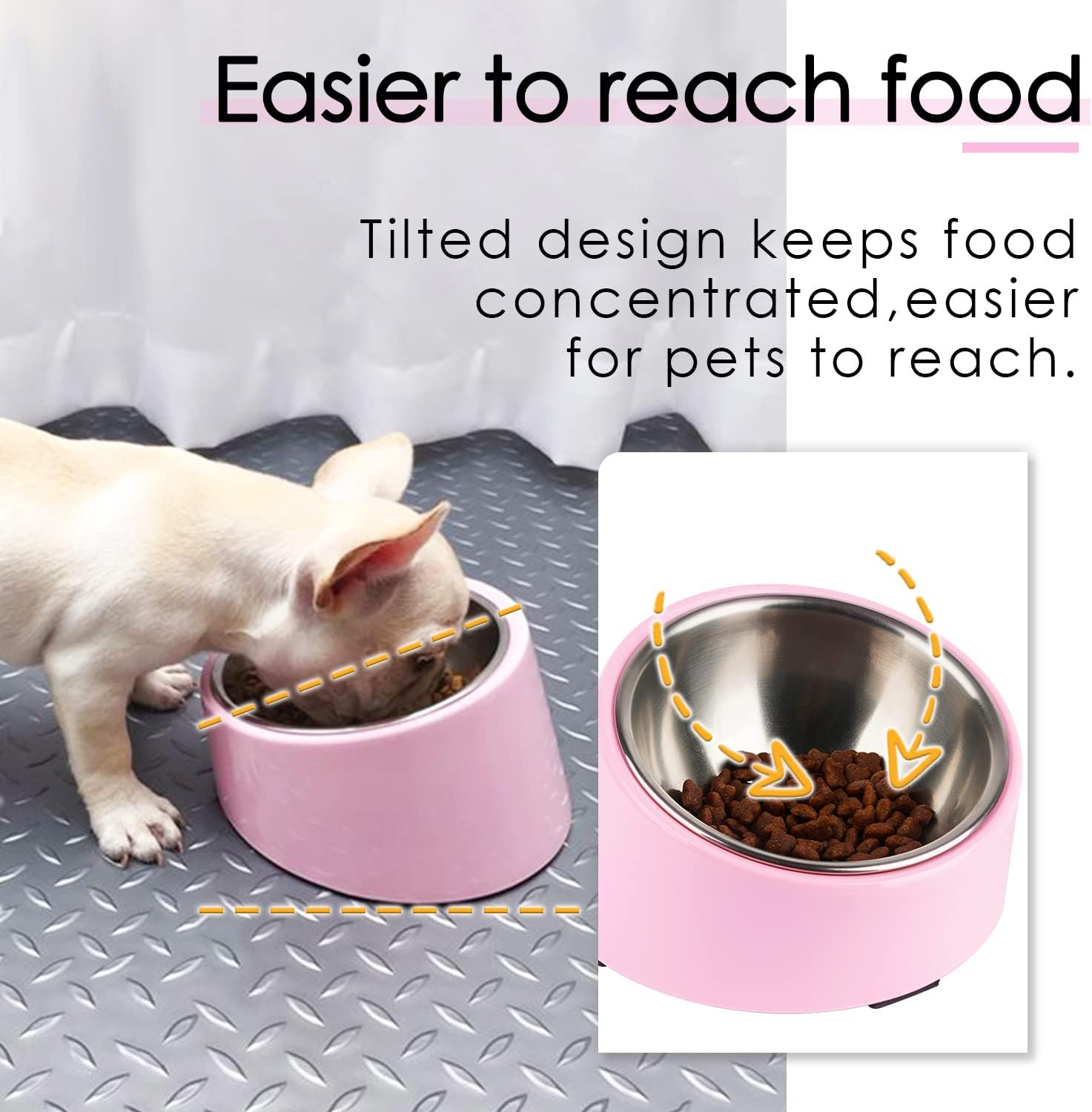 SuperDesign Mess Free 15° Slanted Bowl for Dogs | ObaPet