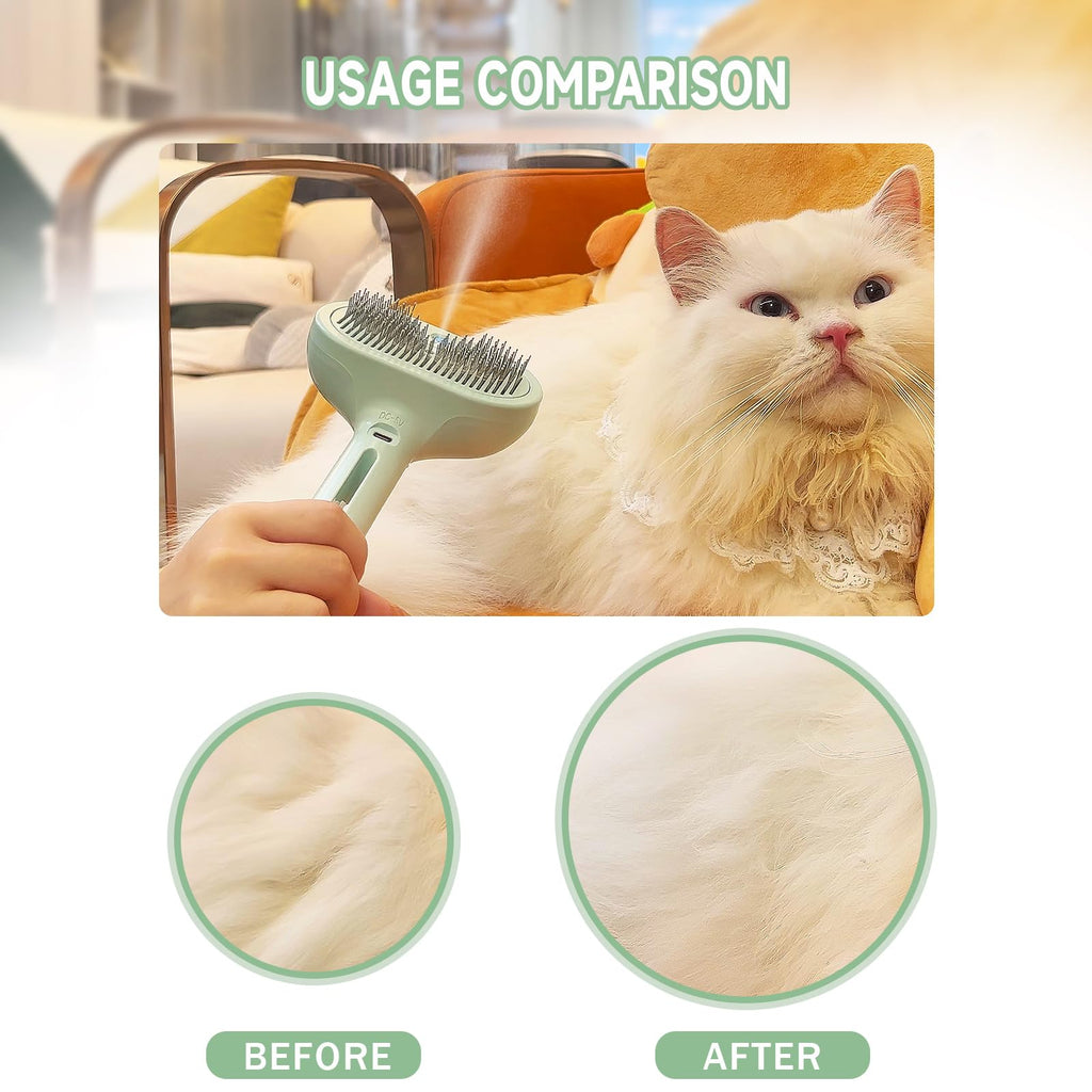 2 in 1 Pet Spray Hair Removal Comb | ObaPet
