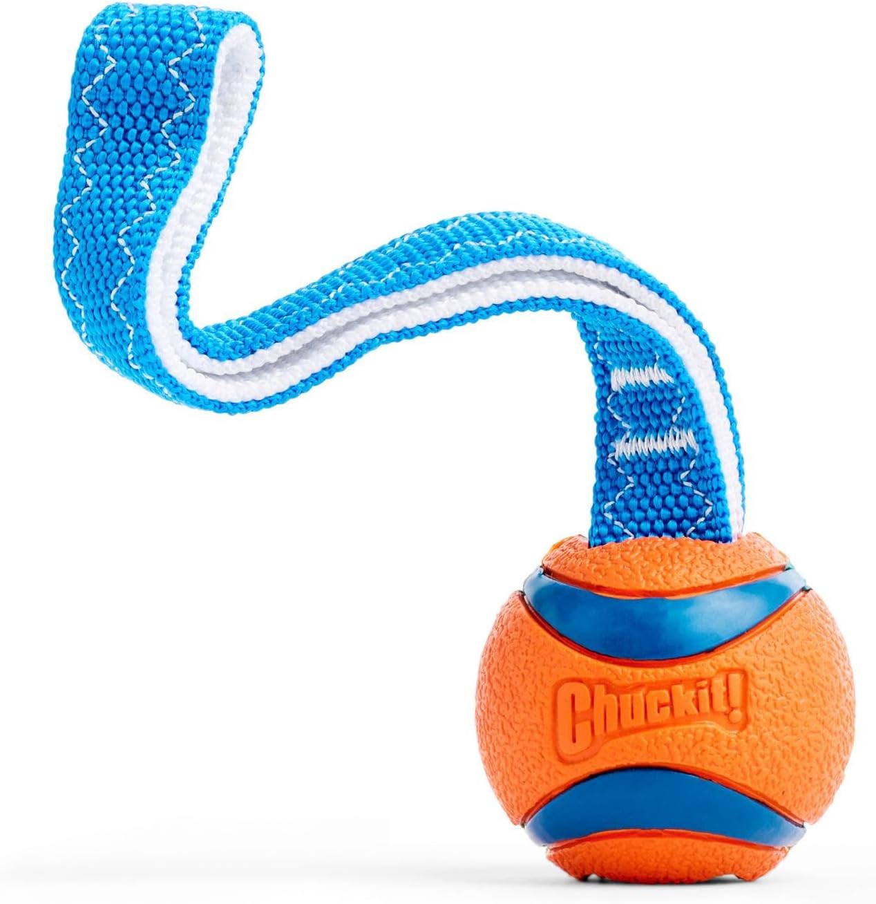 Chuckit! Ultra Tug Dog Toy With Rubber Ball Tug Of War Interactive Fetch Toy for Dogs, Medium