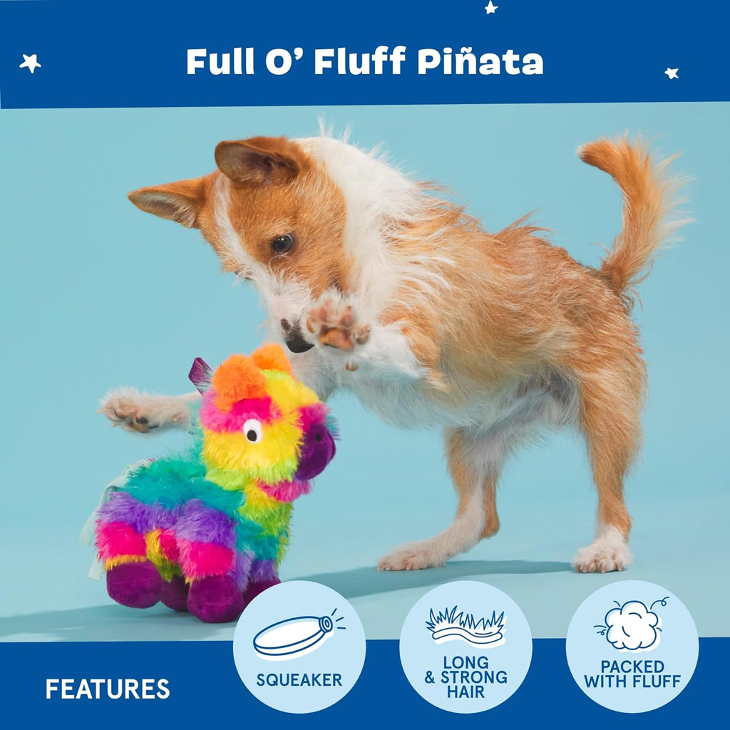 Barkbox Squeaky Dog Toys - Plush and Squeak Chew Toys | Puppy and Pet Toys for Large Dogs Pinata - Large