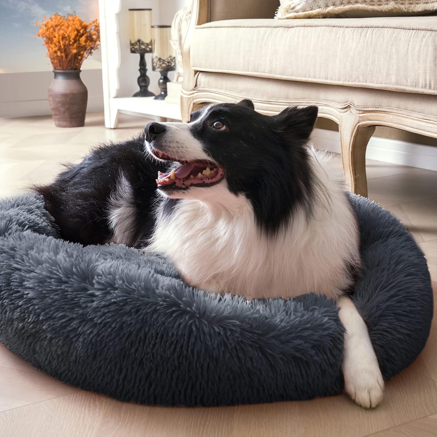 YOJOGEE Calming Donut Puppy Bed for Medium Small | ObaPet