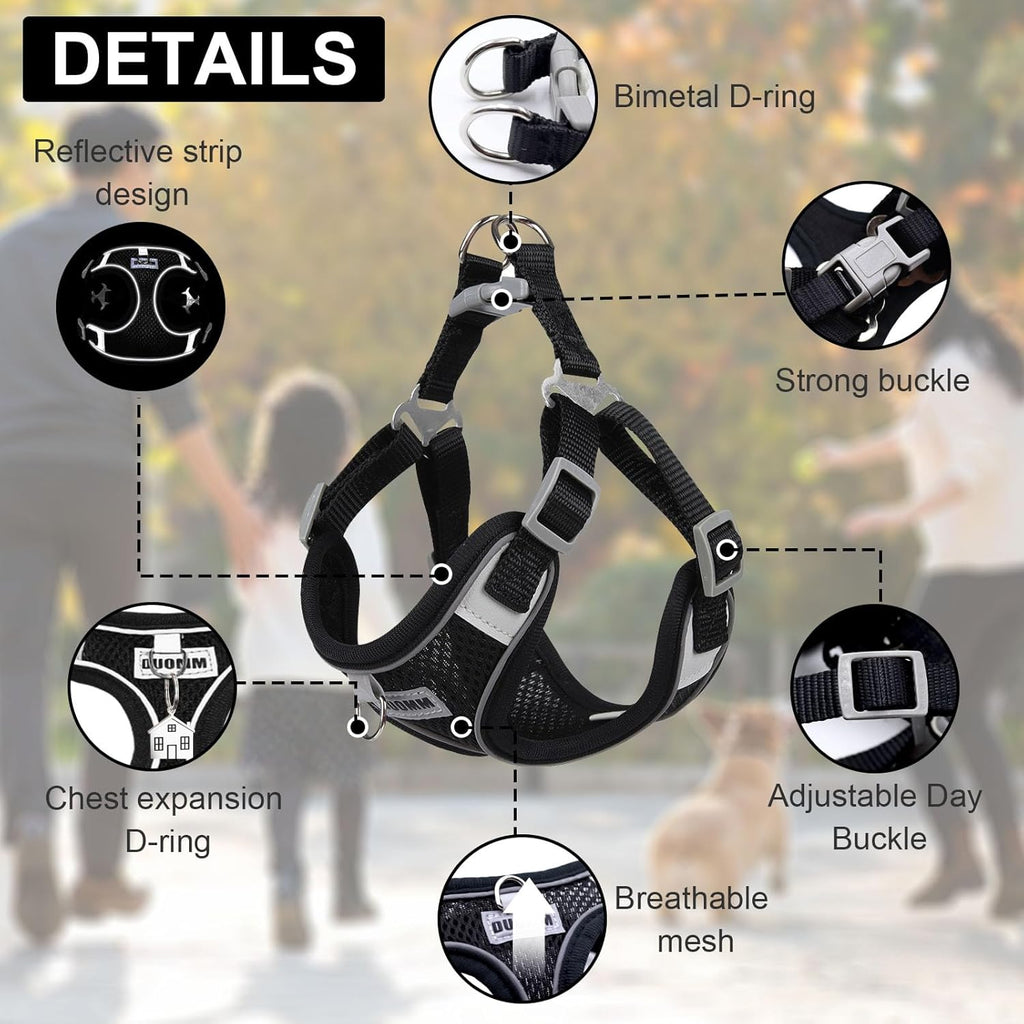 RAFIYU Dog Harness Medium Breathable Vest, | ObaPet
