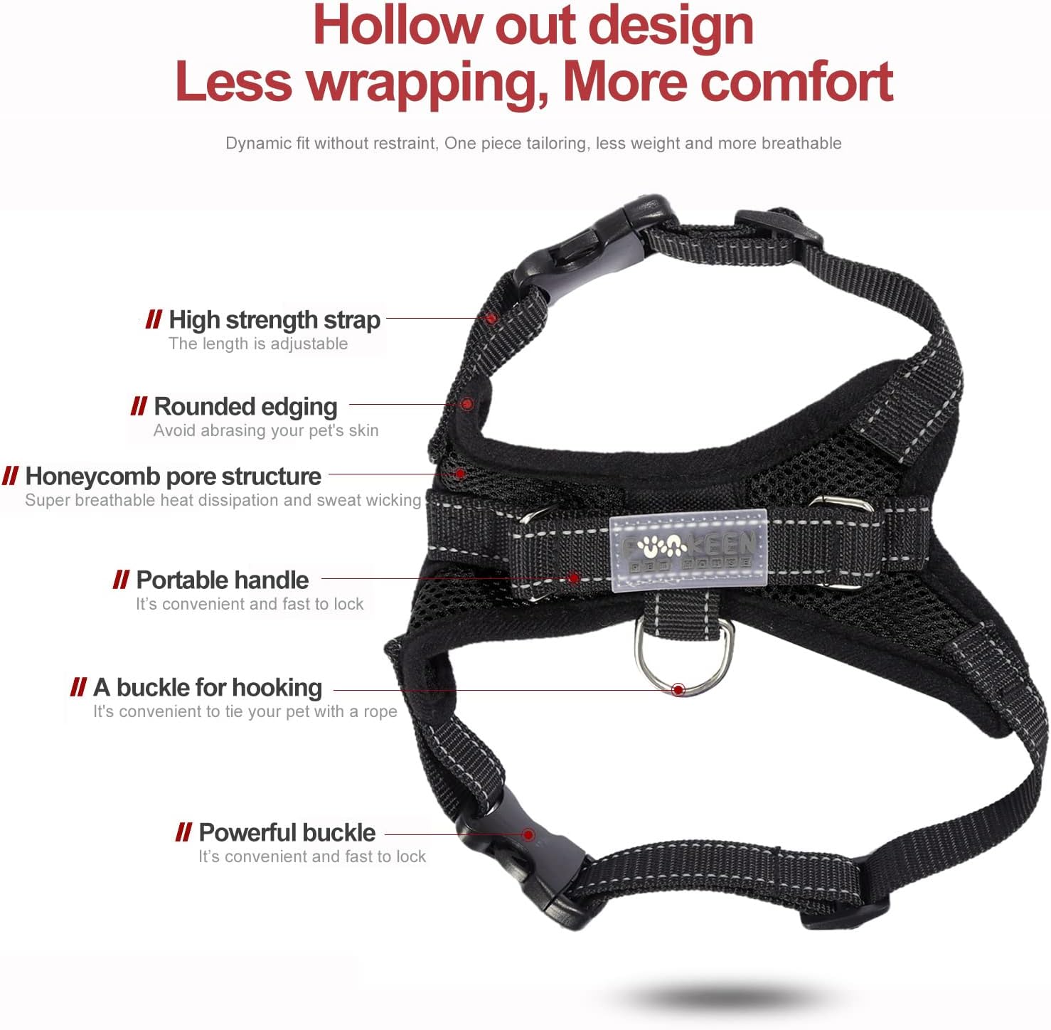 Dog Harness Mesh Breathable Comfortable Pet Vest | ObaPet