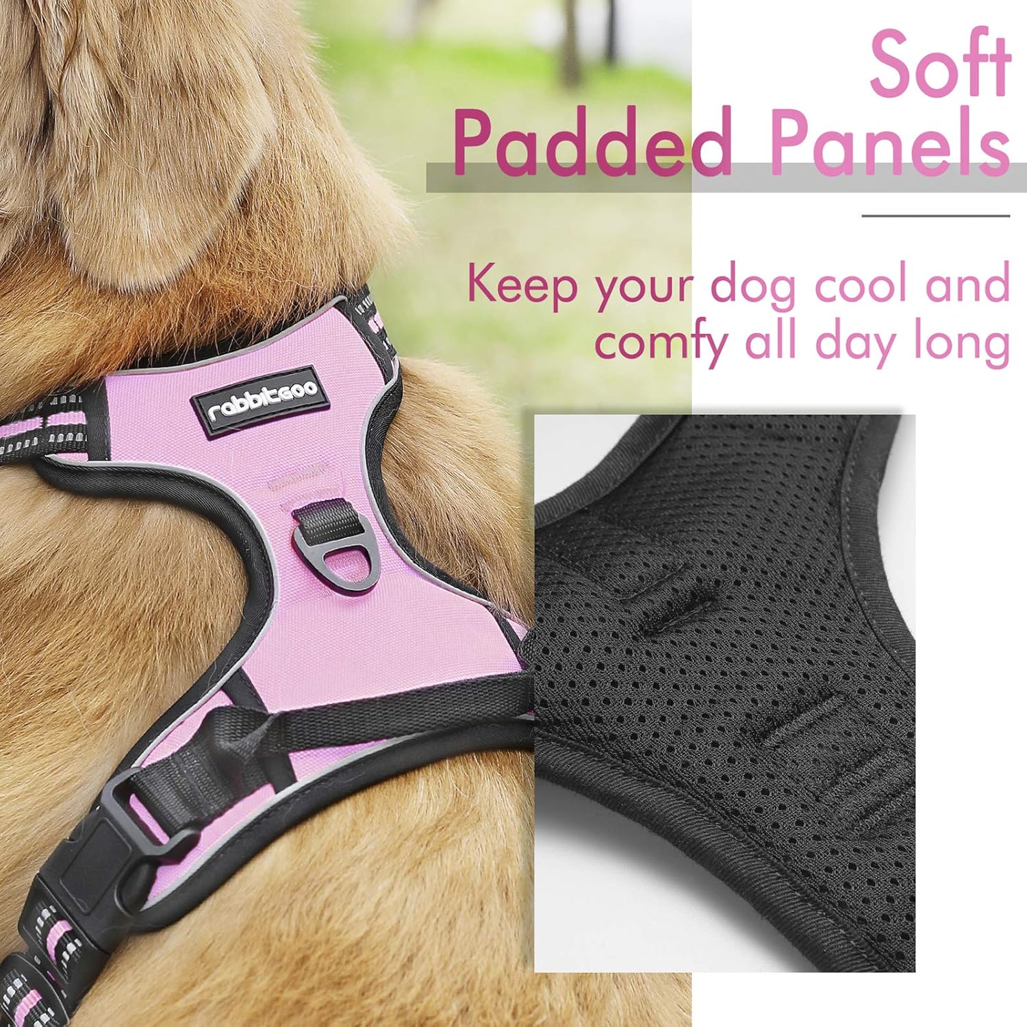 rabbitgoo Dog Harness Dog No Pull Pet Harness | ObaPet