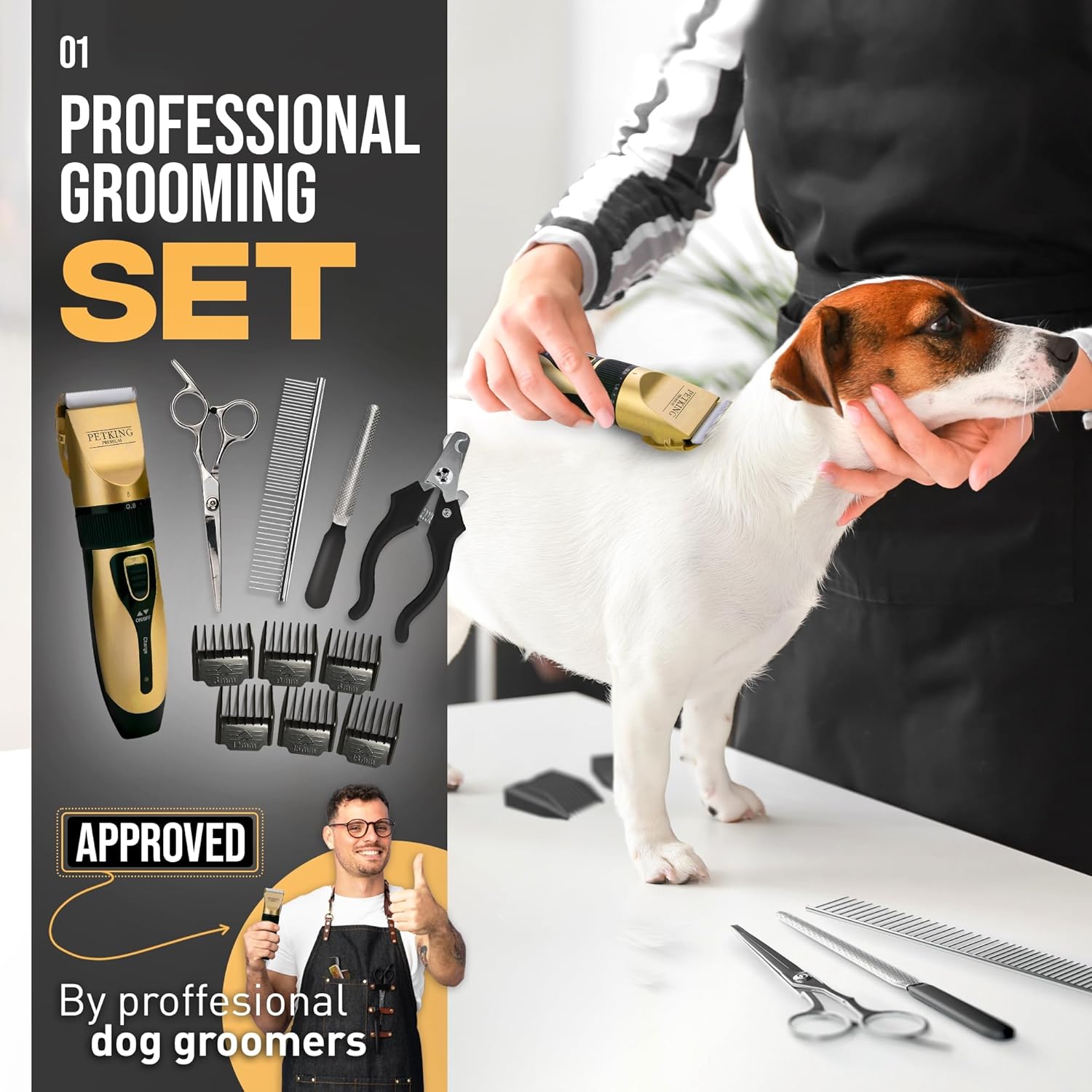 Premium Pet Grooming Kit for Dogs Cats | ObaPet