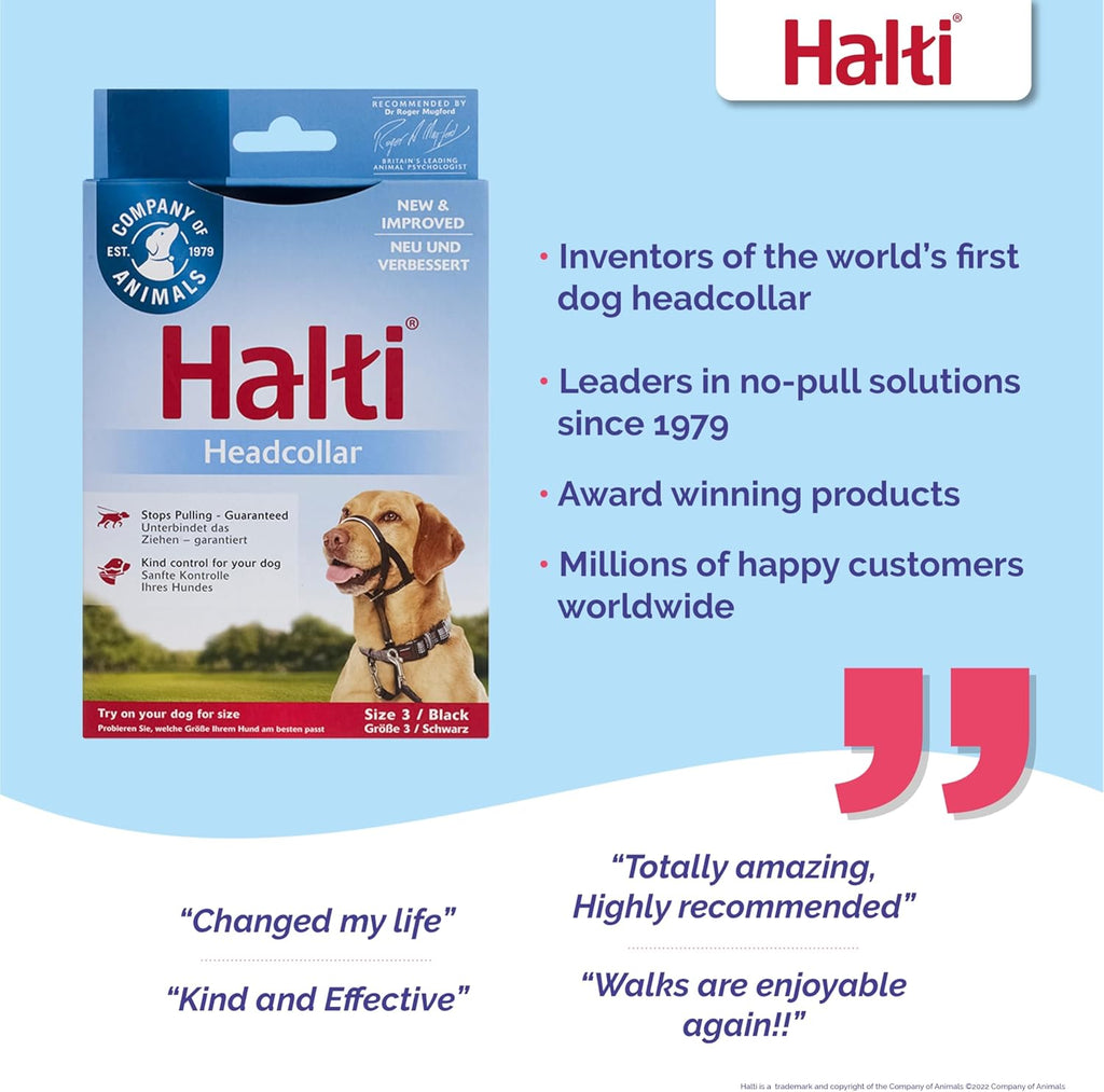 HALTI Headcollar, UK Bestselling Harness to Stop | ObaPet