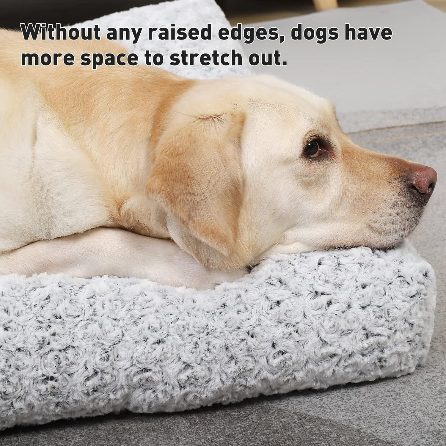 KSIIA Large Dog Bed Washable, Calming Dog Bed, | ObaPet