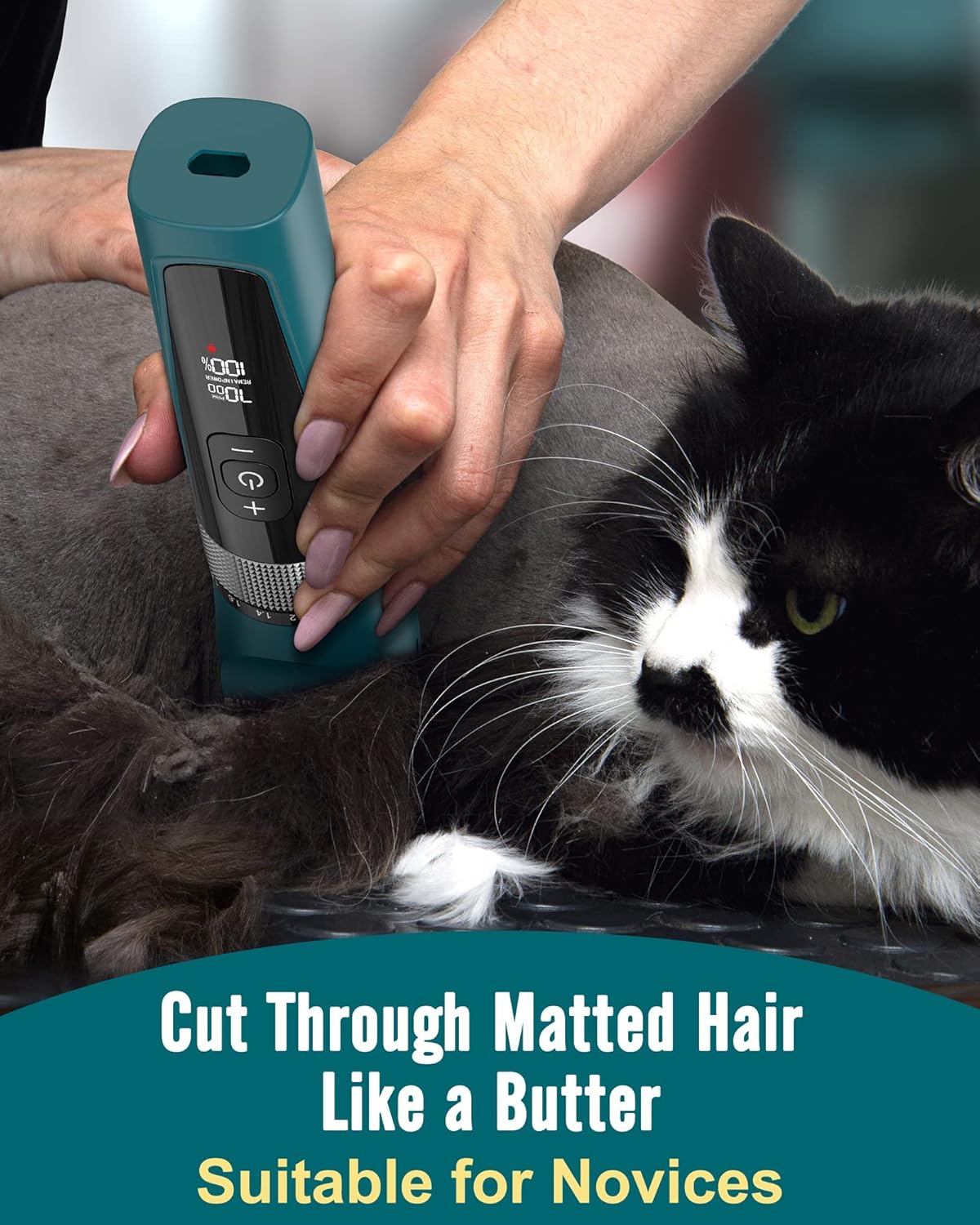 oneisall Cat Clippers for Matted Fur, 5-Speed | ObaPet