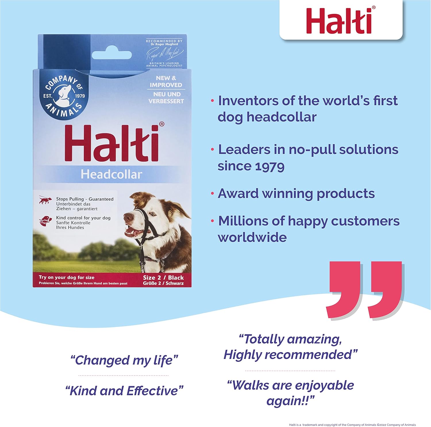 HALTI Headcollar, UK Bestselling Harness to Stop | ObaPet