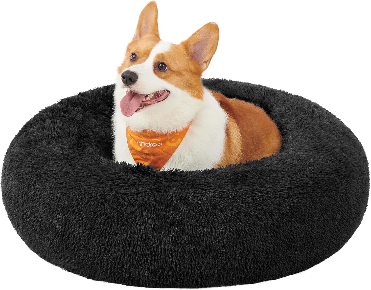 Feandrea Dog Bed, Donut Cat Bed, Fluffy Calming | ObaPet