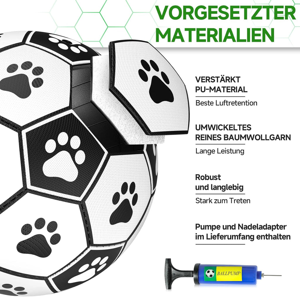 HETOO Interactive Dog Football Toys with Grab Tabs, Durable Dog Water Balls for Small Medium Breed, Indoor & Outdoor