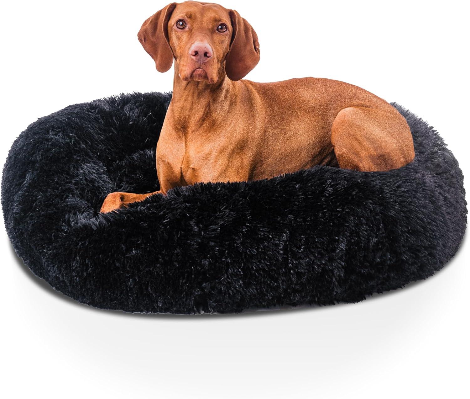 Woof & Whiskers Donut Beds For Dogs Grey Dog Bed | ObaPet