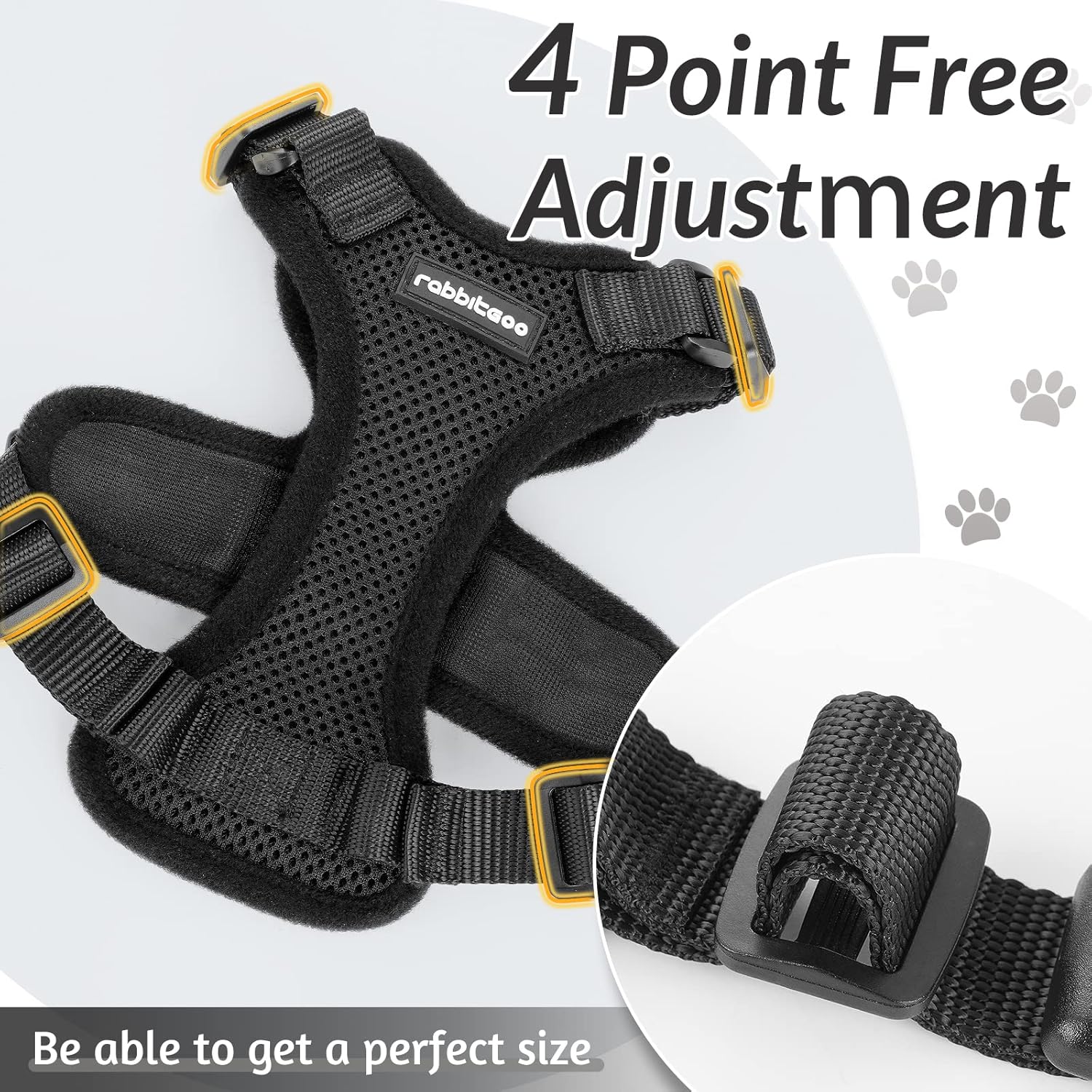 rabbitgoo Cat Harness and Lead Set, Escape Proof | ObaPet