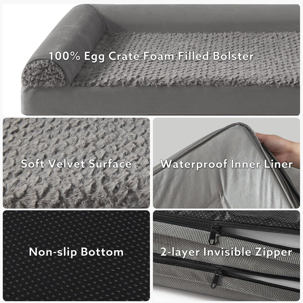 FURTIME Large Dog Bed(89 x 64cm), Orthopedic | ObaPet