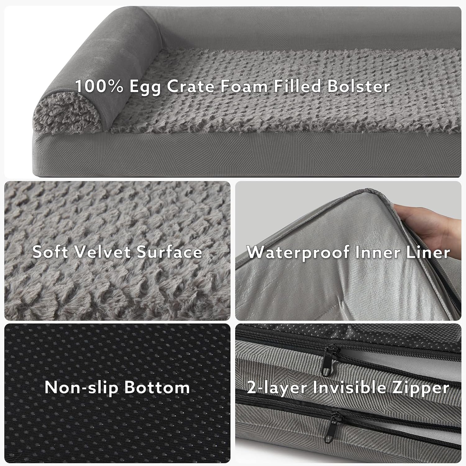 FURTIME Large Dog Bed(89 x 64cm), Orthopedic | ObaPet