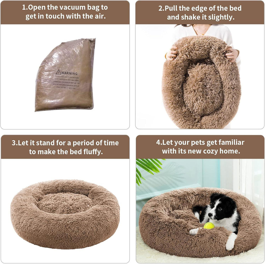 YOJOGEE Calming Donut Puppy Bed for Medium Small | ObaPet